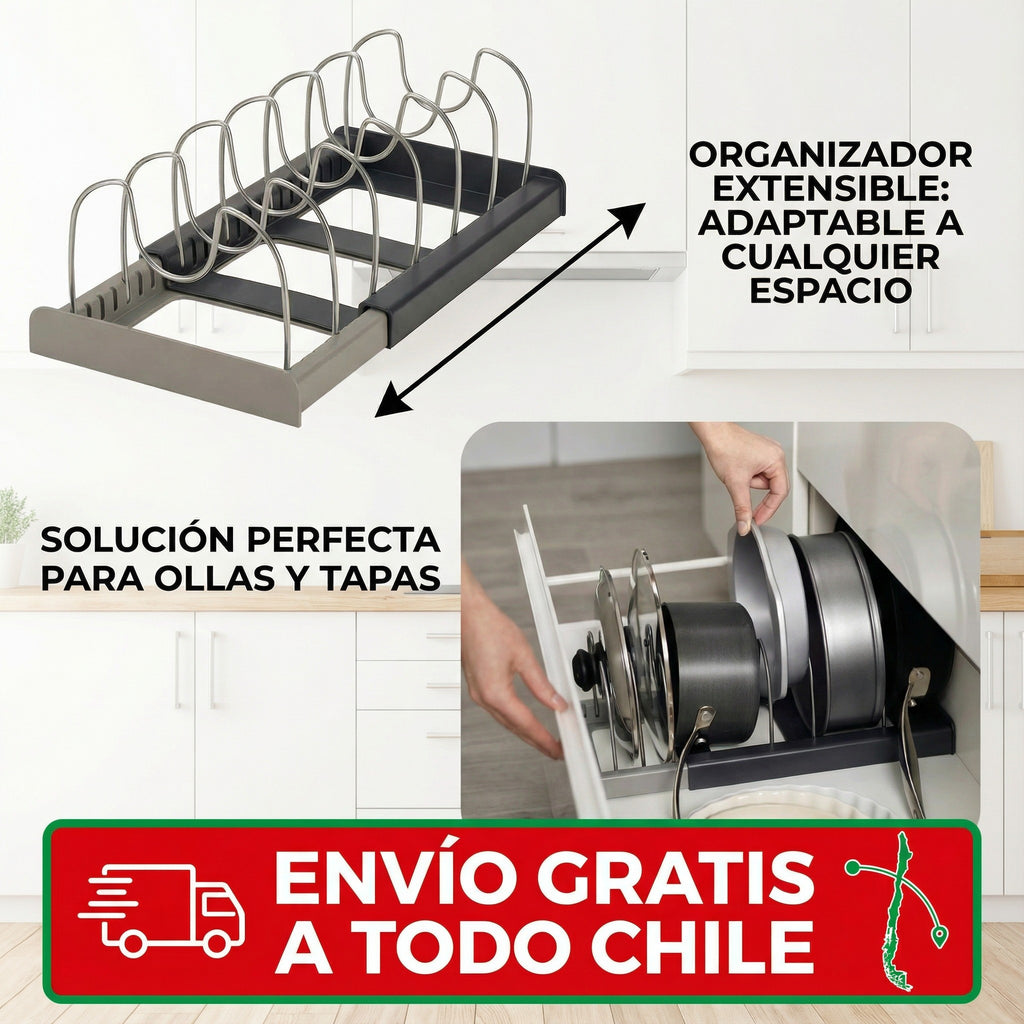Rack Organizador De Tapas De Ollas