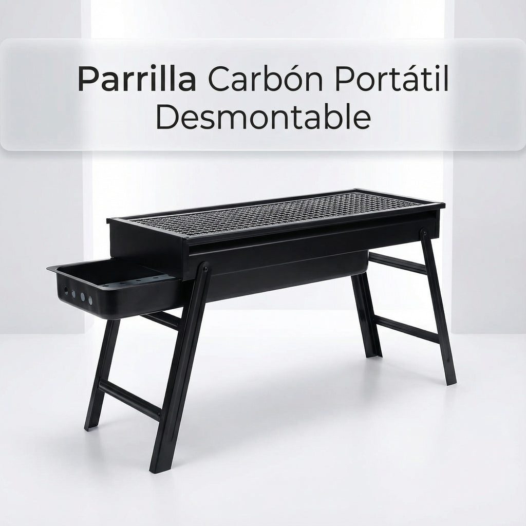 Parrilla de Carbón Portátil de Acero