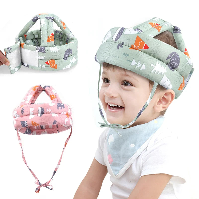 Casco de esponja gateo para bebes